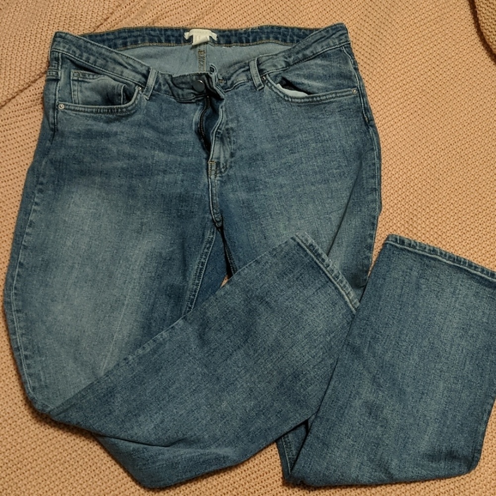 Blue boyfriend fit jeans